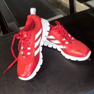 Red adidas shoes